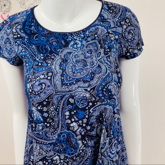 UO Silence&Noise/Blue Black White Floral Dress - Picture 2 of 8